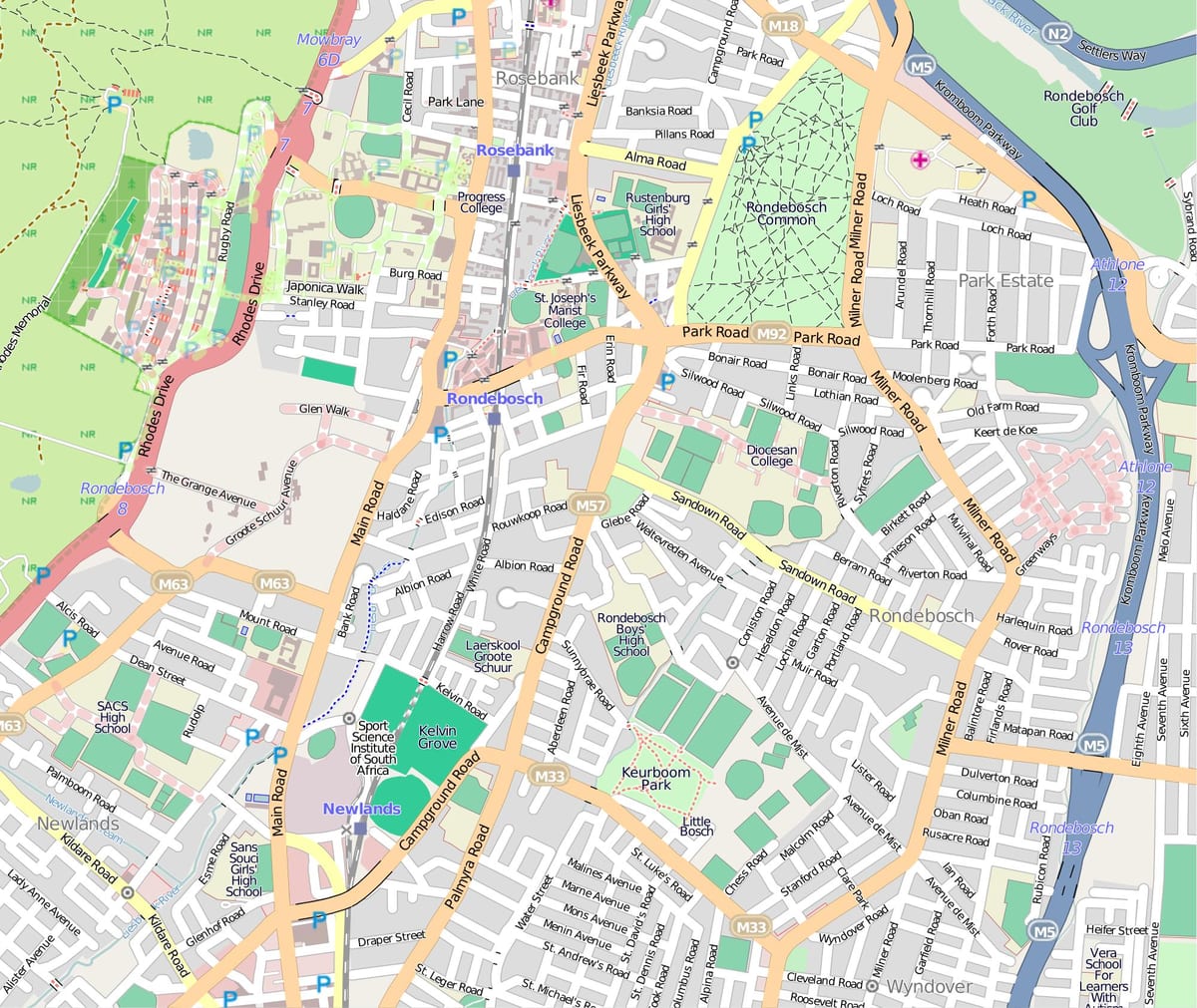 kart рондебош, cape town