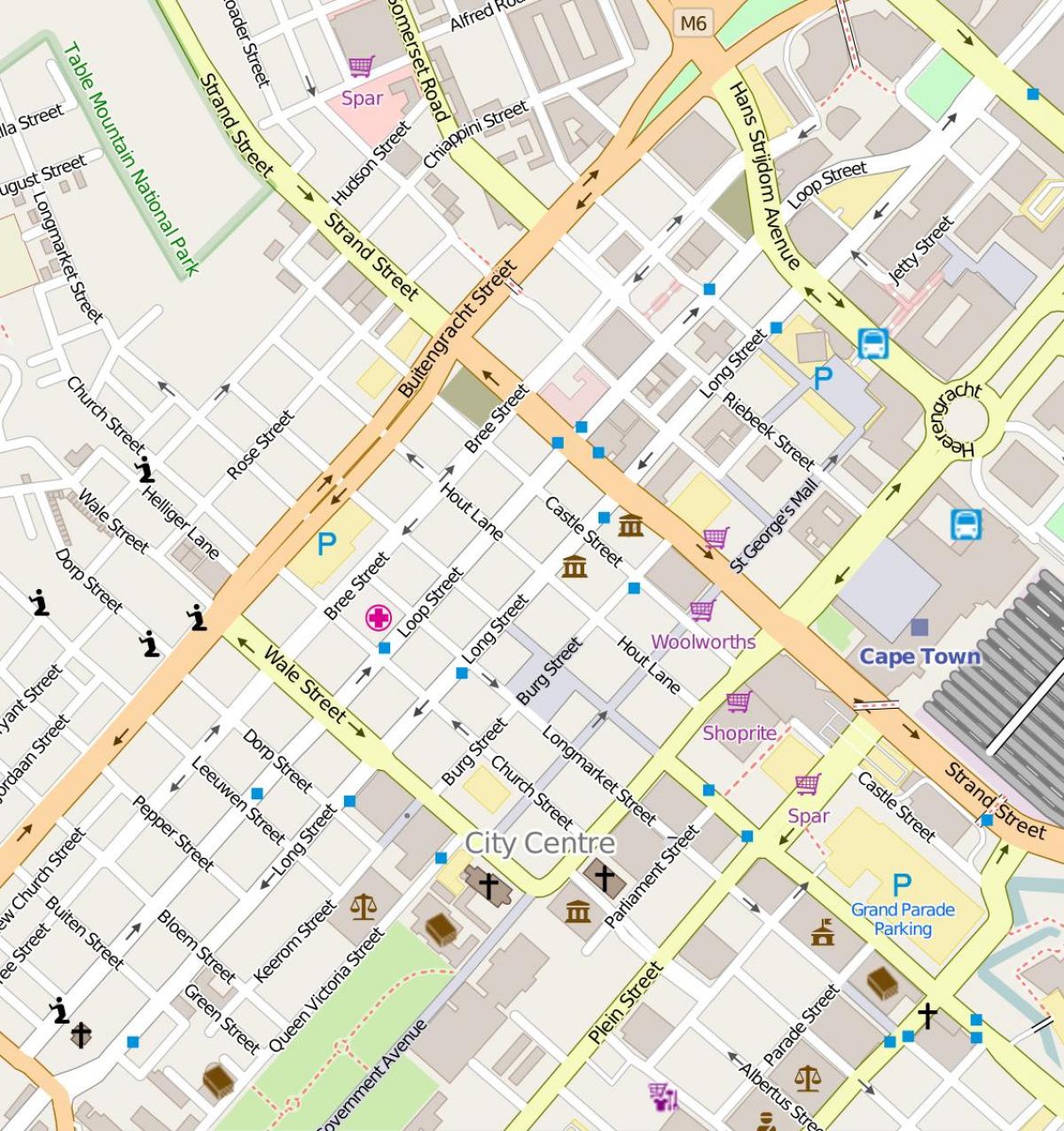 kart buitengracht küçəsi cape town