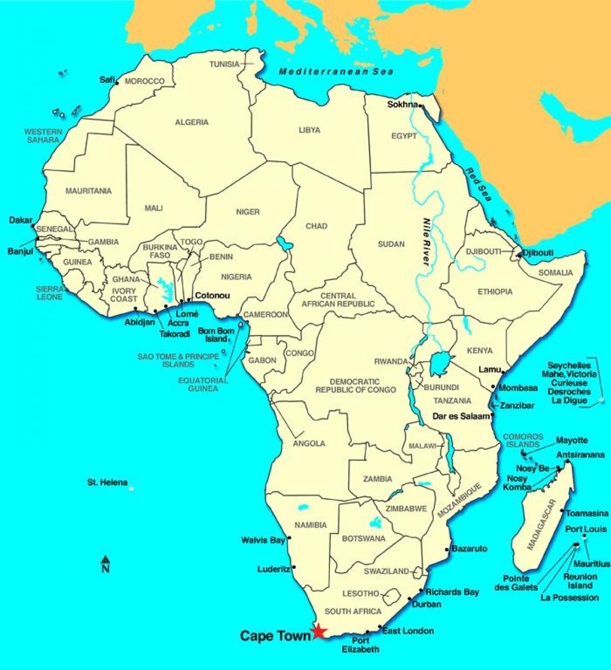 burun Afrika xəritəsi