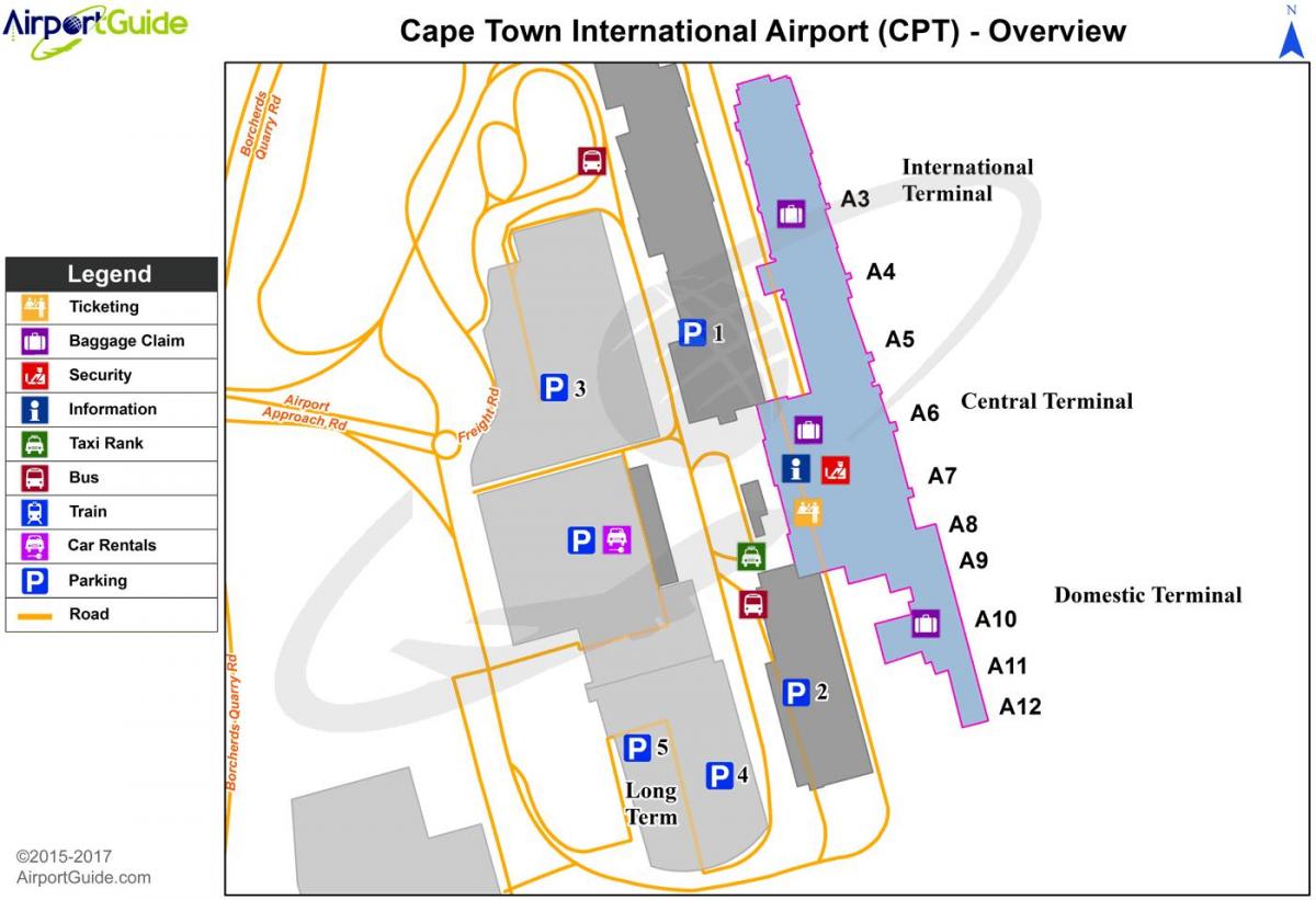 Cape town beynəlxalq hava limanında terminal kart