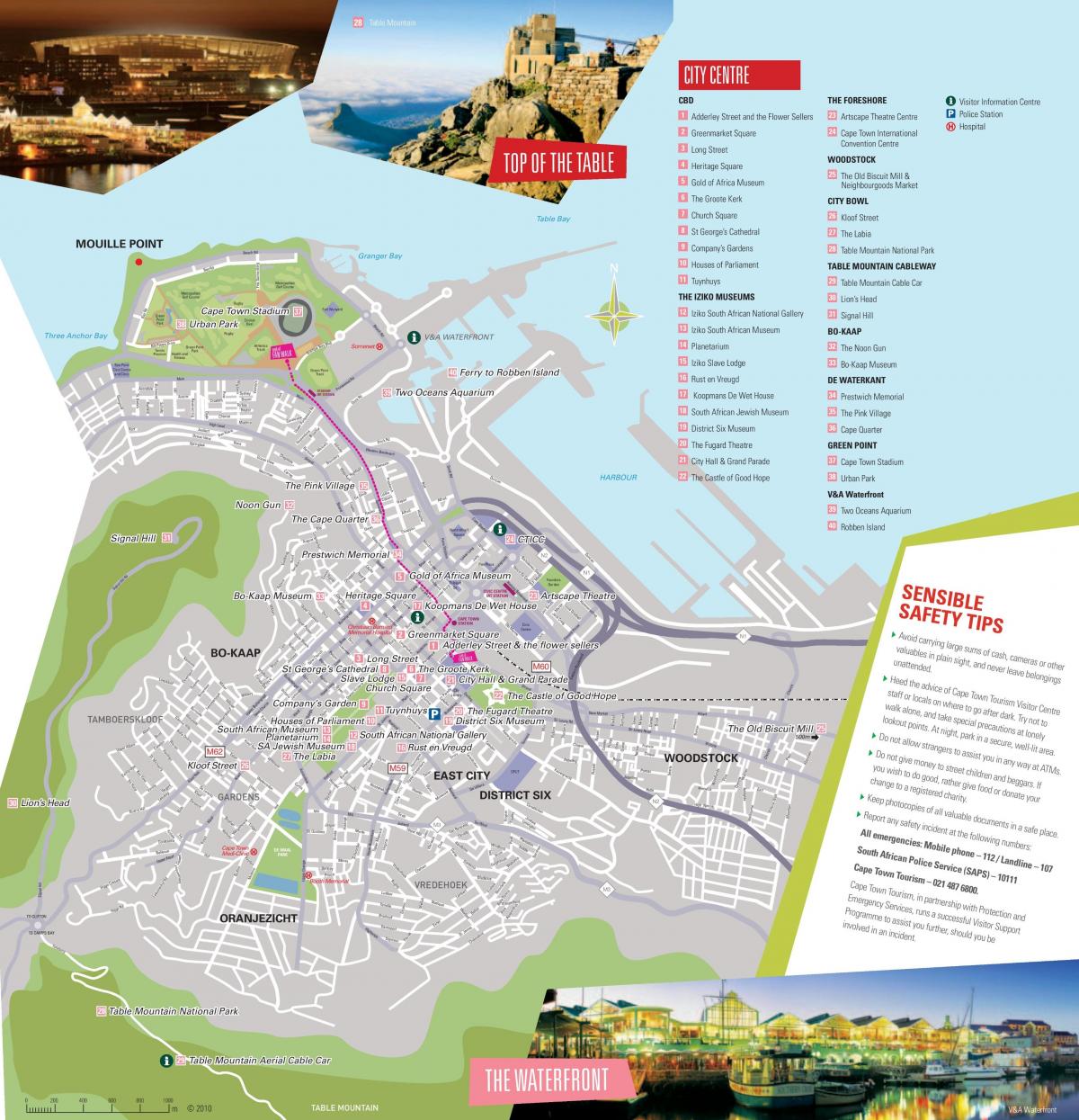 city tour şəhəri üzrə cape town xəritə