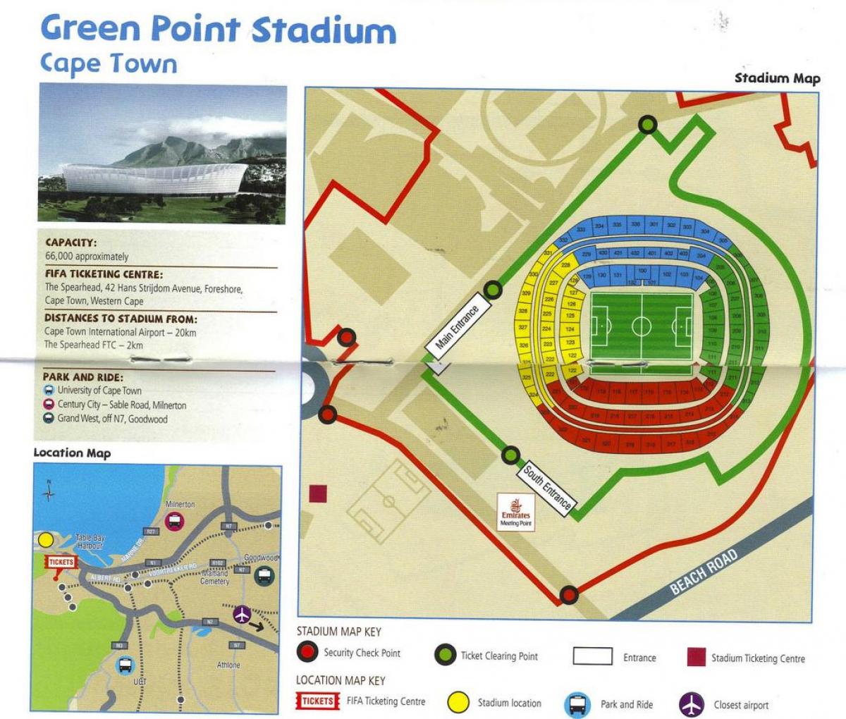 kart stadionu Qrin point