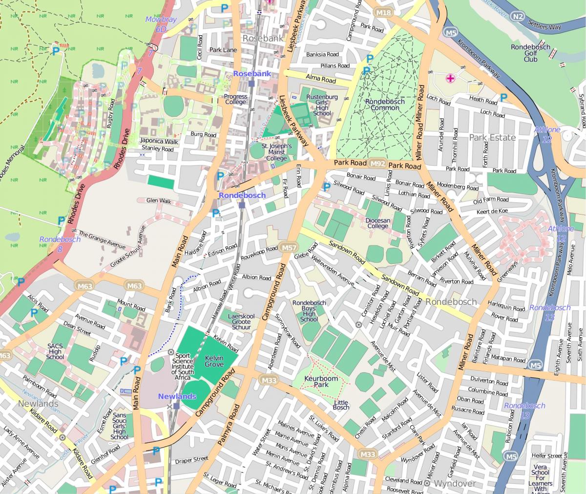 kart рондебош, cape town