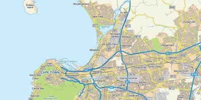 Милнертон, cape town xəritə
