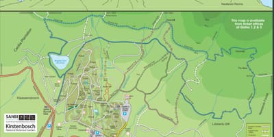Botanika bağı Кирстенбош xəritə