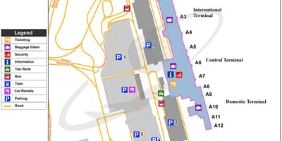 Cape town beynəlxalq hava limanında terminal kart