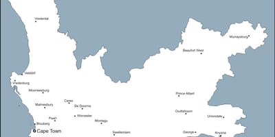 Бланковой xəritə cape town