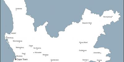 Бланковой xəritə cape town