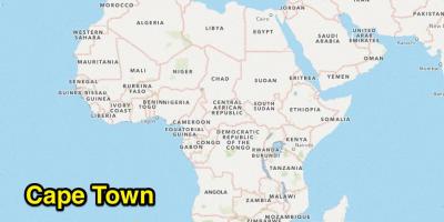 Yeri cape town dünya xəritəsində