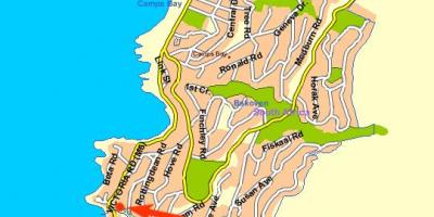 Xəritə görünüşü cape town okean 