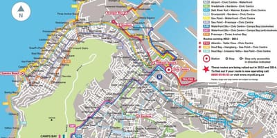 Xəritəsi qızıl avtobus marşrutu arrow 