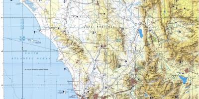Cape town topoqrafik xəritə