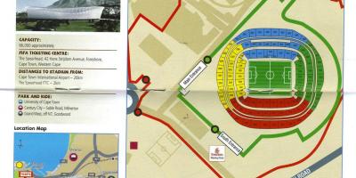 Kart stadionu Qrin point, park